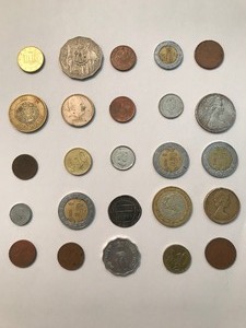 lot 300 image: 25 misc. foreign coins