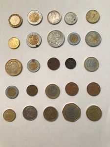lot 302 image: 25 misc. foreign coins