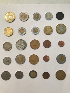 lot 303 image: 25 misc. foreign coins