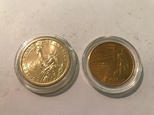 lot 308 image: 2 coins