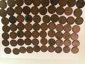 lot 310 image: 100 wheat pennies