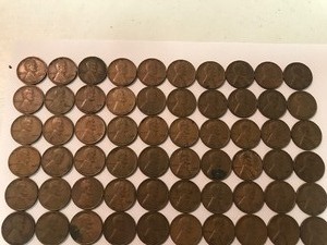 lot 312 image: 92 Wheat Pennies