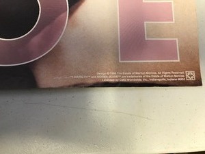 lot 320 image: 1999 Marilyn Monroe poster