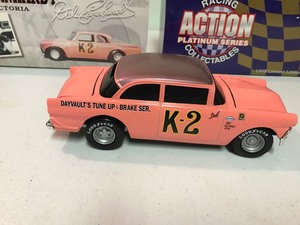 lot 353 image: 1998 NASCAR Action Performance Company 50th Anniversary Limited edition W245616019-1 Vintage #K-2 Dale Earnhardt &nbsp1956 Ford Victoria Black Window Coin Bank. 124 scale 