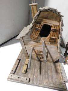 lot 212 image: Bird house, doll furniture and baskets