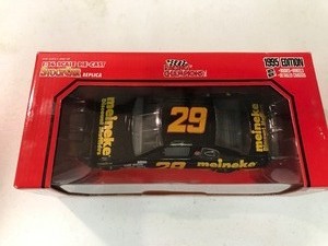 lot 371 image: Racing Champions 1995 Meineke Discount Mufflers 29 car Stevie Grissom NASCAR die-cast stock car Scale 124