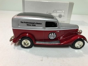 lot 376 image: SpecCast -Limited Edition MAC TOOLS 1934 Ford Sedan Delivery Die Cast Metal Collector Bank 125 scale