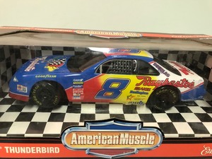 lot 390 image: 1995 ERTL collectibles Jeff Burton #8 Raybestos Thunderbird 118 scale die cast metal car