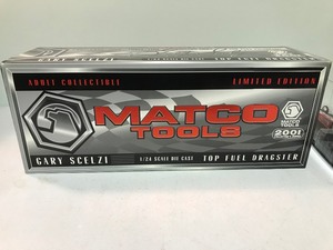 lot 396 image: 2001 Matco Tools Collector Series Gary Scelzi 124 scale Top Fuel Dragster die cast car