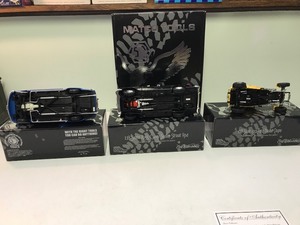 lot 411 image: 2001 ERTL Collectibles  Matco Tools  Racing Champions 118 scale Collectors set of 3 custom street rod die cast cars