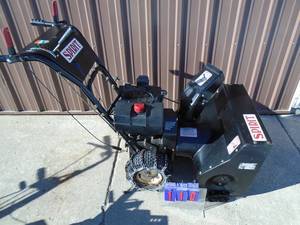 Spirit snow blower 8 hp 25 electric start. Good used condition. Tested & works. As shown.