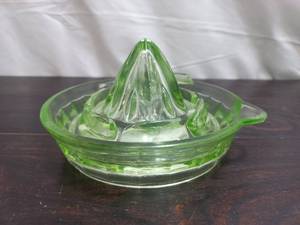 lot 83 image: Vintage Vaseline Glass Juicer