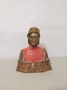 lot 24 image: Vintage Dante Pompeian Bronze Bookend
