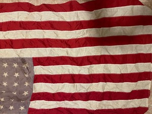 lot 27 image: Old 48 Star American Flag