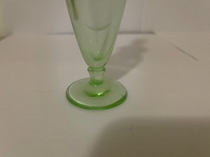 lot 21 image: Old Uranium Glass Perfume Bottle