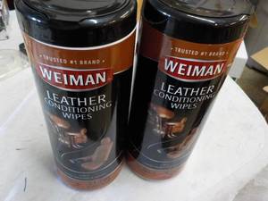 lot 53 image: 2 Weiman Leather Conditioning Wipes...