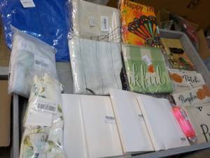 lot 97 image: Holiday Pillow Cases, Craft Beads a...