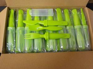 lot 126 image: 50 Lime Green Plastic Individually ...