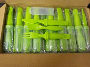 lot 127 image: 50 Lime Green Plastic Individually ...