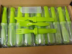 lot 128 image: 50 Lime Green Plastic Individually ...