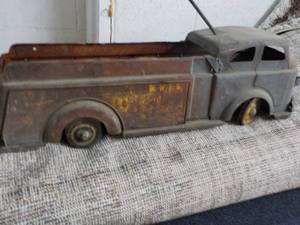 lot 130 image: Vintage Metal Fire Truck from the W...