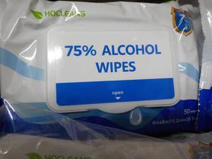lot 21 image: Case of HoCleans 1200 Alcohol Wipes...