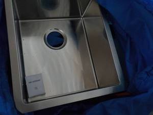 lot 141 image: Stainless Steel Double Sink 31 x 18...
