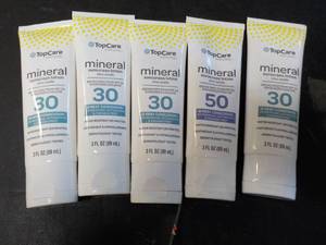 lot 280 image: Top Care Mineral 30 and 50 Sunscree...