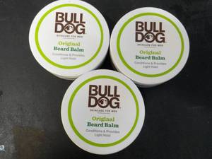 lot 283 image: 3 Bull Dog Beard Balm...