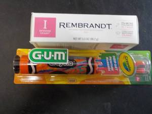 lot 298 image: GUM Power Toothbrush and Toothpaste...