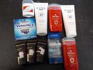 lot 306 image: Shave Cream, Deodorant, Razor Blade...