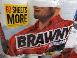 lot 331 image: 6 Pack Brawny Paper Towels...