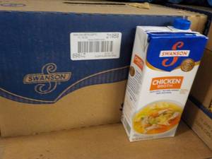 lot 401 image: Case of 12 Swanson Chicken Broth...