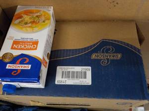lot 403 image: Case of 12 Swanson Chicken Broth...