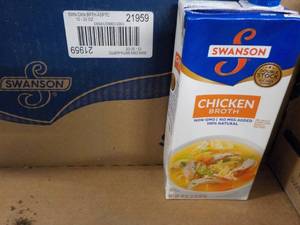 lot 405 image: Case of 12 Swanson Chicken Broth...