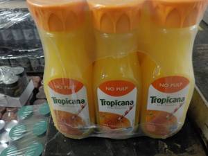 lot 411 image: 12 pack 12 oz Tropicana...