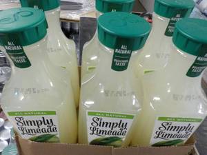 lot 413 image: 6 pack 52 oz Simply Limeade...