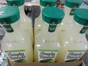 lot 414 image: 6 pack 52 oz Simply Limeade...