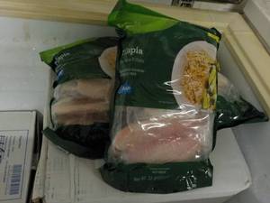 lot 482 image: 3 - 32 oz Frozen Bags Tilapia Skinl...