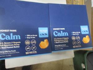 lot 180 image: 2 Boxes Honest Paws Calm - CBD for ...