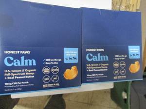 lot 181 image: 2 Boxes Honest Paws Calm - CBD for ...