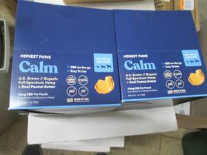 lot 182 image: 2 Boxes Honest Paws Calm - CBD for ...