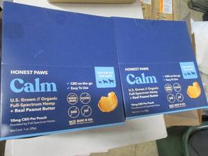 lot 186 image: 2 Boxes Honest Paws Calm - CBD for ...