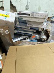 HUGE LOT of Plumbing Supplies, Towel Bars, Toilet Paper Holders, MOEN, DELTA and more..