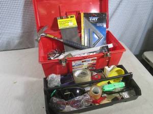 lot 36 image: (F-0) 19 Plastic Tool Box Full of ...