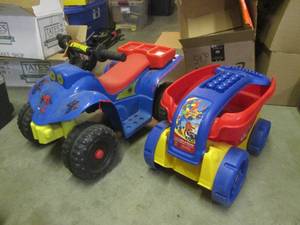 lot 46 image: (RMT) Small Ride-On Spiderman 4-Whe...