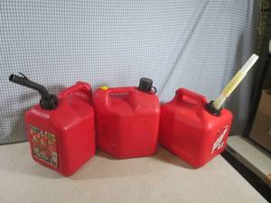 lot 48 image: (A-4T) 3 - 2 Gallon Gas Cans...