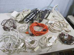 lot 101 image: (BS) Assorted Extension Cords and P...