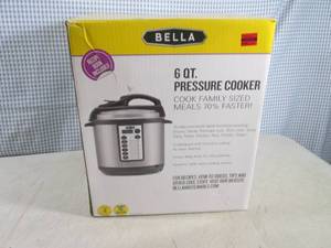 lot 125 image: (F-1) Bella 6 Qt Pressure Cooker - ...