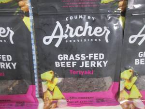 lot 162 image: (B-1) 5 Bags Grass-Fed Beef Jerky T...